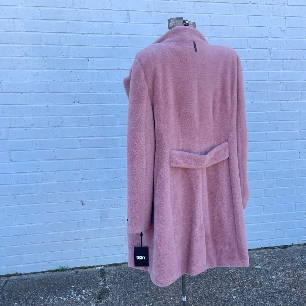 NWT Ladies Sz Large DKNY Plush Pink Outerwear/Coat